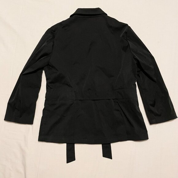 Banana Republic Belted Black Blazer Jacket Womens Size 12 - Picture 11 of 16